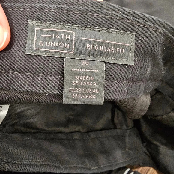 Men's 14th & Union Pants, Size 30, Black - Picture 2 of 11